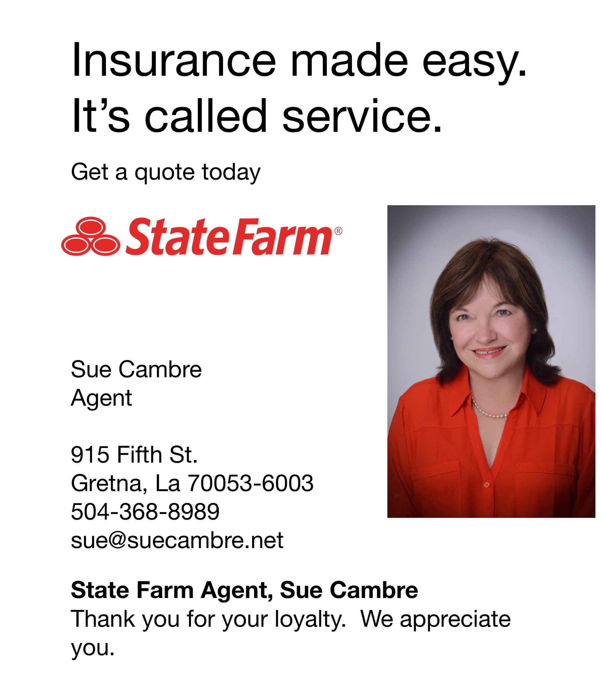 Cover image of Sue Cambre company